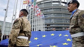 Ouverture du Parlement européen de Strasbourg pour la première session plénière post élections