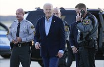 Joe Biden amerikai elnök a Helene hurrikán által sújtott régióba látogatott 