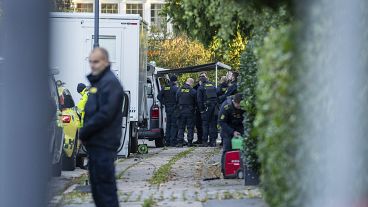 Police investigate two explosions near the Israeli embassy in Copenhagen, October 2, 2024