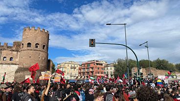 Pro-Palestine demo in Rome, October 5th 2024 - Michela Morsa/ Euronews