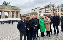 Belarusian opposition leader Sviatlana Tsikhanouskaya visits Berlin on the occasion of the 35. anniversary of the fall of the Berlin Wall, 08.11.24, Berlin.