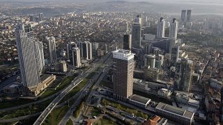 A general view of the Levent district, where many of Turkey's leading banks and companies have their headquarters, in Istanbul, Turkey, Monday, Dec. 1, 2008. 