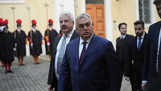 Hungary's Prime Minister Viktor Orban arrives for meeting with Pope Francis at The Vatican, Wednesday, Dec.4, 2024. 