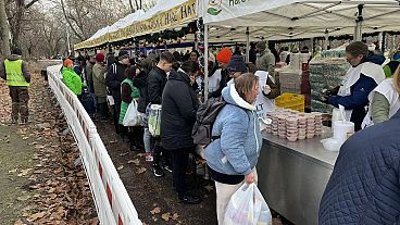 Food distribution in Népliget