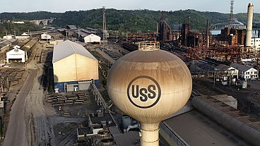 DOSSIER - Voici une partie de l'usine Edgar Thomson de US Steel à Braddock, en Pennsylvanie, le dimanche 28 avril 2024.