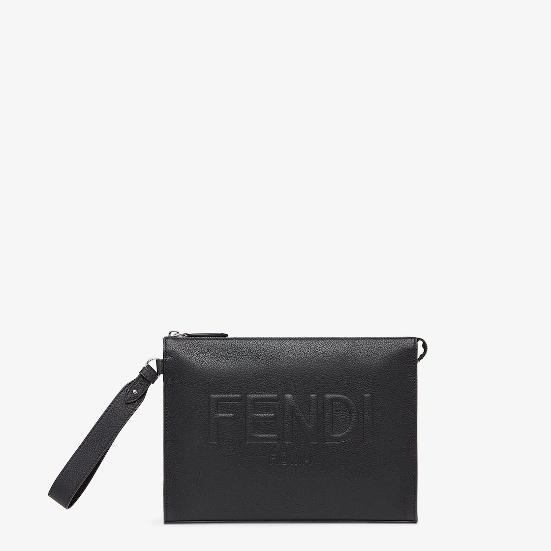 Leather Fendi Roma Flat Pouch