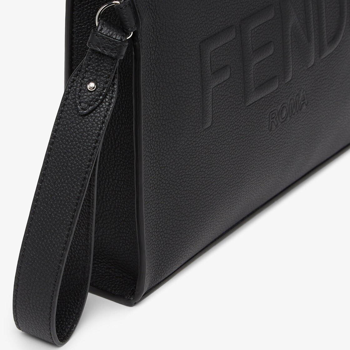 Leather Fendi Roma Flat Pouch