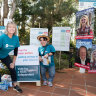 andidate Bridget Kennedy at Lane Cove Council Scott Bennison at Forestville Public School for local government elections in NSW on September 14, 2024.