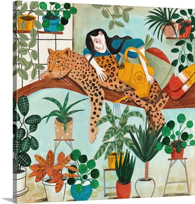 Leopard And Gardening