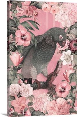 The Parrots Paradise Garden 3 Pastel Pink