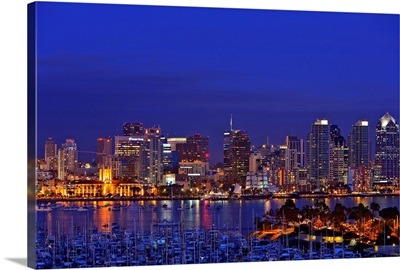 Aerial View Of San Diego Skyline, San Diego, California, USA