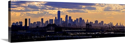 Lower Manhattan Panoramic View From New Jersey