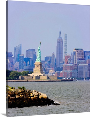 Statue Of Liberty And Empire State Buillding