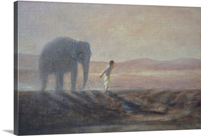 Boy And Elephant