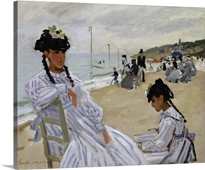 On The Beach At Trouville, 1870-71