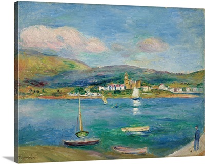 Port De Peche, Vue De Fontarabie Depuis Hendaye, 1895