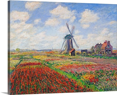 Tulip Fields with the Rijnsburg Windmill, 1886