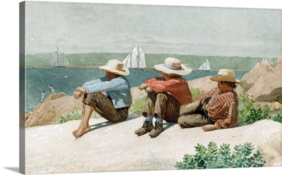 Watching the Ships, Gloucester, 1875