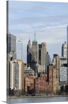 Manhattan Skyscrapers On The Hudson River, New York, New York, USA