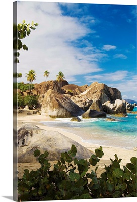 BVI, Virgin Gorda, Caribbean, The Baths National Park, beach close to The Valley