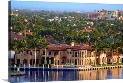 Florida, Fort Lauderdale, Atlantic ocean, House on the canal