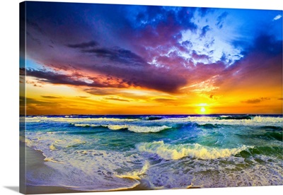 Beautiful Sunset Sea Beach Photography Prints 127