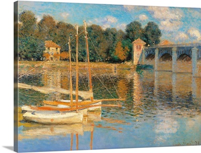 Argenteuil Bridge, by Claude Monet, 1874. Musee d'Orsay, Paris, France