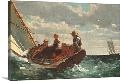 Breezing Up (A Fair Wind), by Winslow Homer, 1873-76