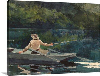 Casting, Number Two, by Winslow Homer, 1894, American painting