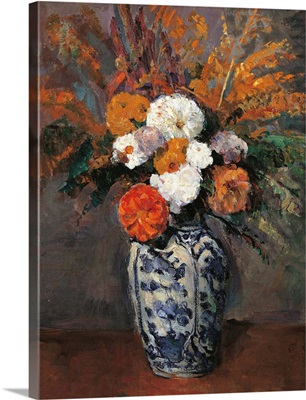 Dahlias, by Paul Cezanne, ca. 1873. Musee d'Orsay, Paris, France