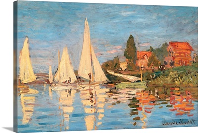 Regatta at Argenteuil, Monet Claude, 1872. Musee d'Orsay, Paris, France