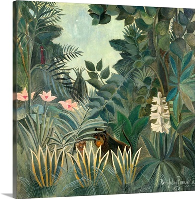 The Equatorial Jungle, by Henri Rousseau, 1909, French painting