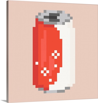 Can Of Iced Cola Pixel Art