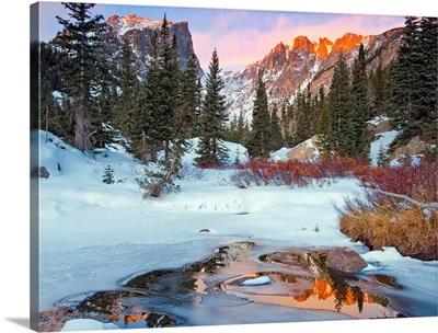 Little stream near Rocky Mountain National Park near Estes Park, CO, USA.