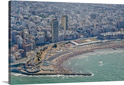 Mar del Plata beach.