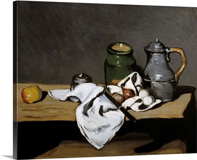 Still Life with Kettle by Paul Cezanne