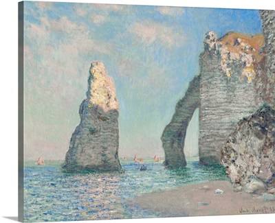 The Cliffs At Etretat By Claude Monet