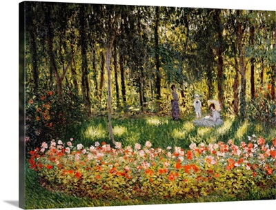 Wooded Scene By Claude Monet