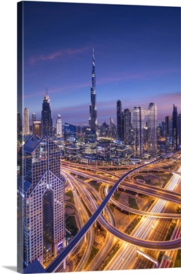 Burj Khalifa And Sheikh Zayad Road, Downtown, Dubai, United Arab Emirates