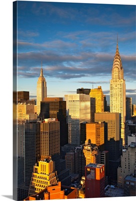 Midtown skyline with Chrysler Building and Empire State Building, Manhattan, New York