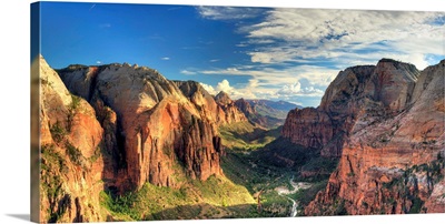 Utah, Zion National Park, Zion Canyon from Angel's Landing