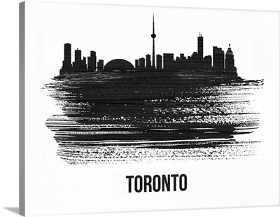 Toronto Skyline Brush Stroke Black II