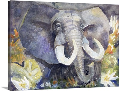 Elephant in Lotus Pond