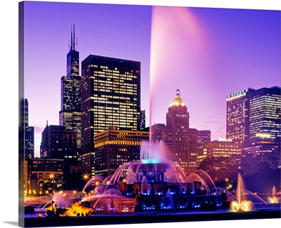 Buckingham Fountain, Grant Park, Chicago, Cook County, Illinois