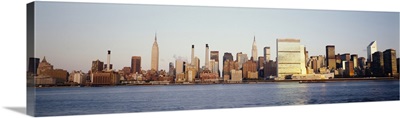 Buildings at the waterfront, Manhattan, New York City, New York State