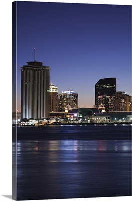 Buildings at the waterfront, Mississippi River, New Orleans, Louisiana