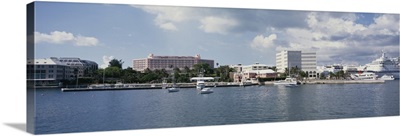 Buildings on the waterfront, Hamilton, Bermuda