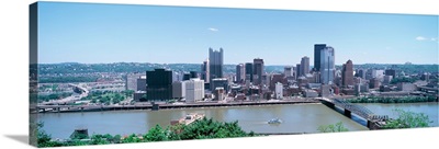 Monongahela River & Pittsburgh skyline PA