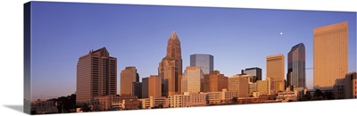 North Carolina, Charlotte, View of a urban cityscape