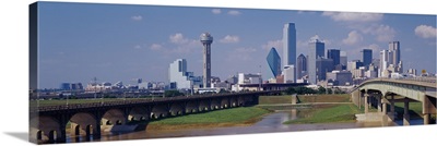 Office buildings in a city, Dallas, Texas